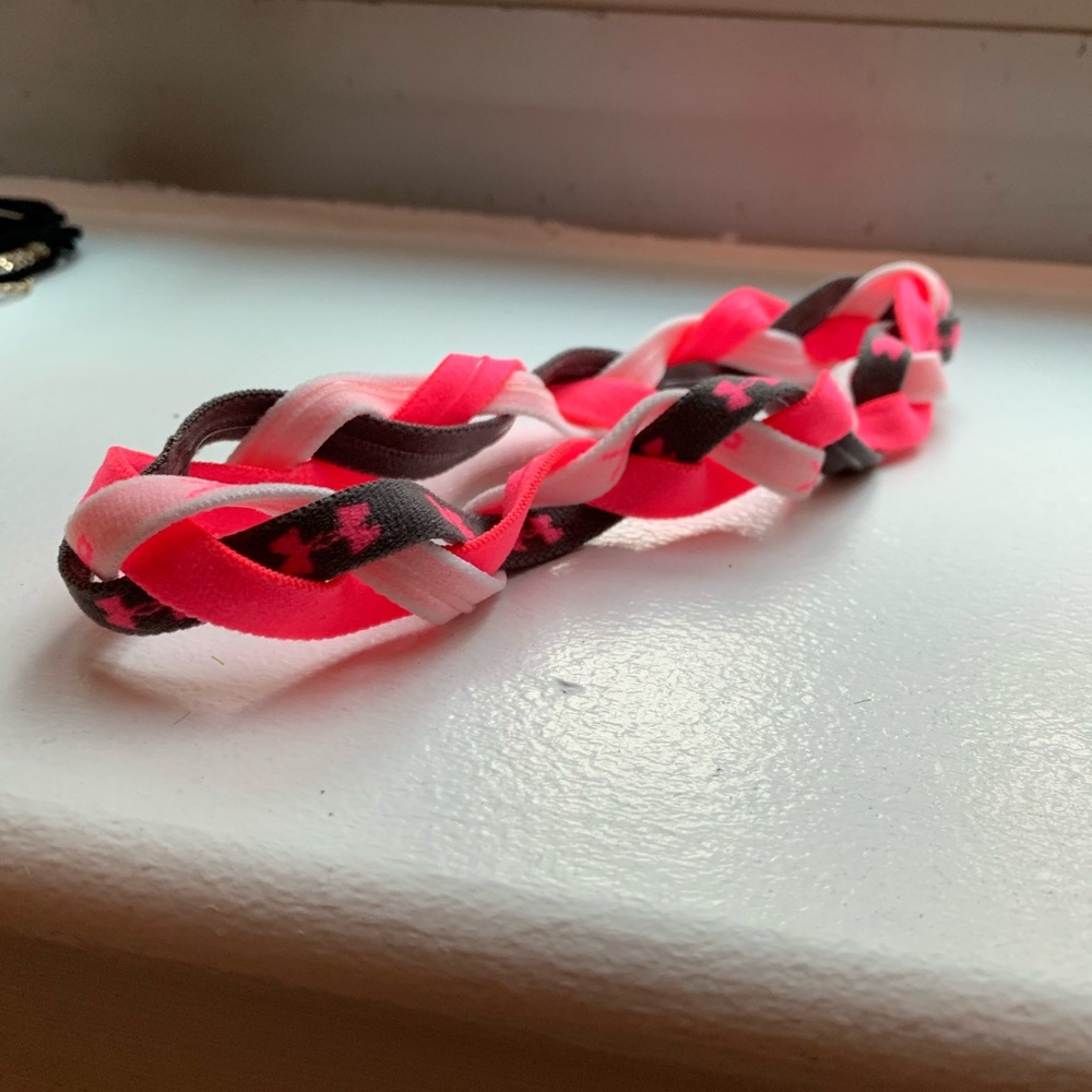 NWOT Under Armour Pink, Grey and White Headband